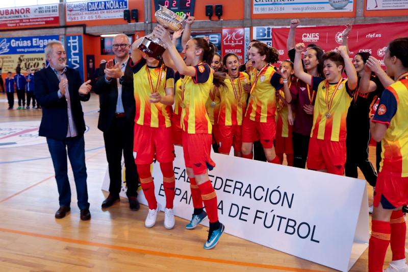 Real Federación Galega de Fútbol-Cataluña, campeona de España infantil fútbol sala en